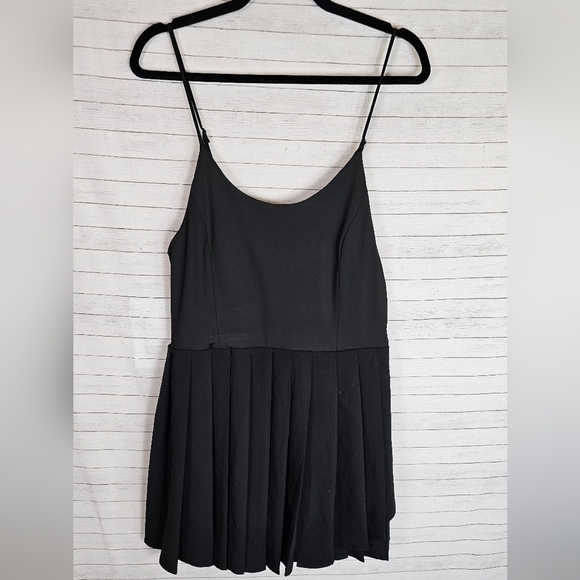 ALTAR'D STATE REVIVAL BLACK ROMPER DRESS W SHORTS, SZ LARGE - Picture 1 of 12